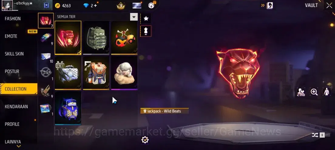 Free Fire Accounts Indonesia| M1887 Sterling Conqueror Lv 6,Hand of H image 10