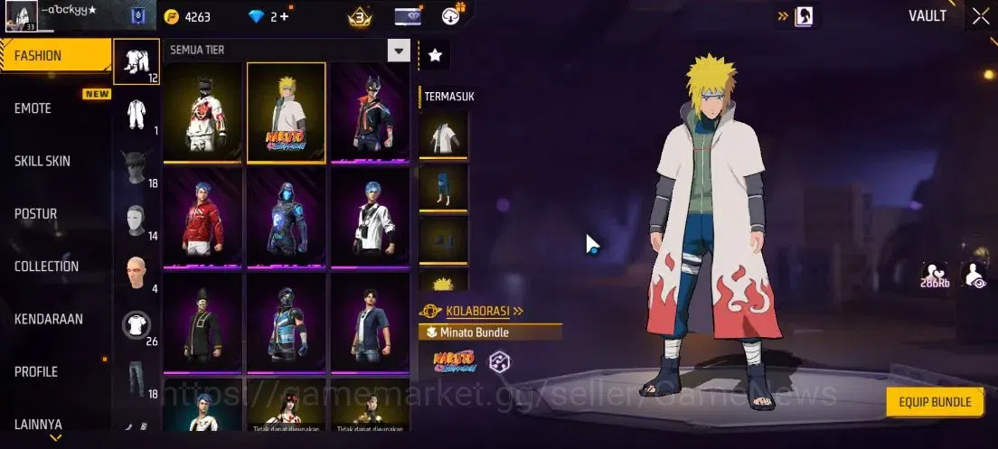 Free Fire Accounts Indonesia| M1887 Sterling Conqueror Lv 6,Hand of H image 8