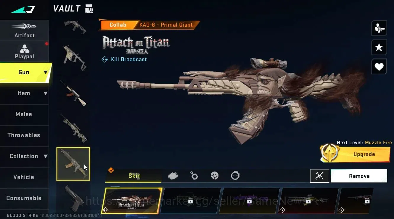 Blood Strike Accounts ASIA|Collab BLEACH[Ethan-Byakuya]+AOT[KAG6-Primal] image 12