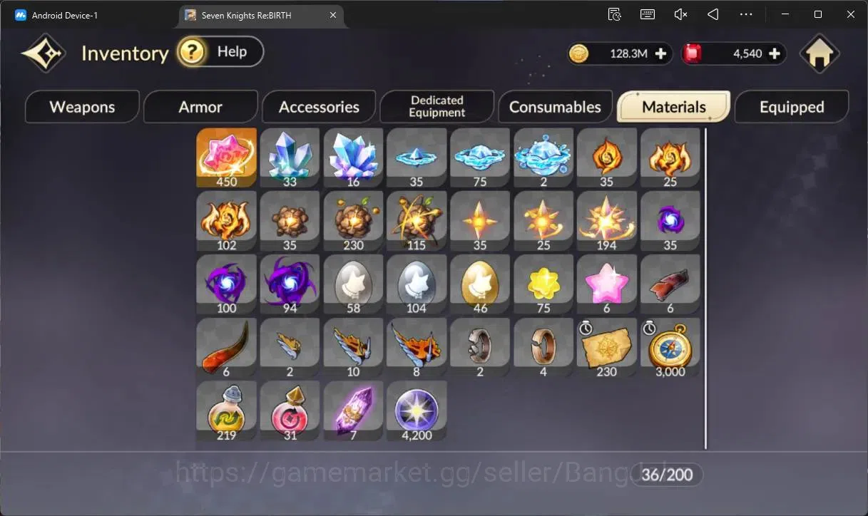 Seven Knights Re:Birth Accounts Global |1 EX7(Melia TC1)|6 TC6 (Rachel,Teo,Lu Bu,E image 11