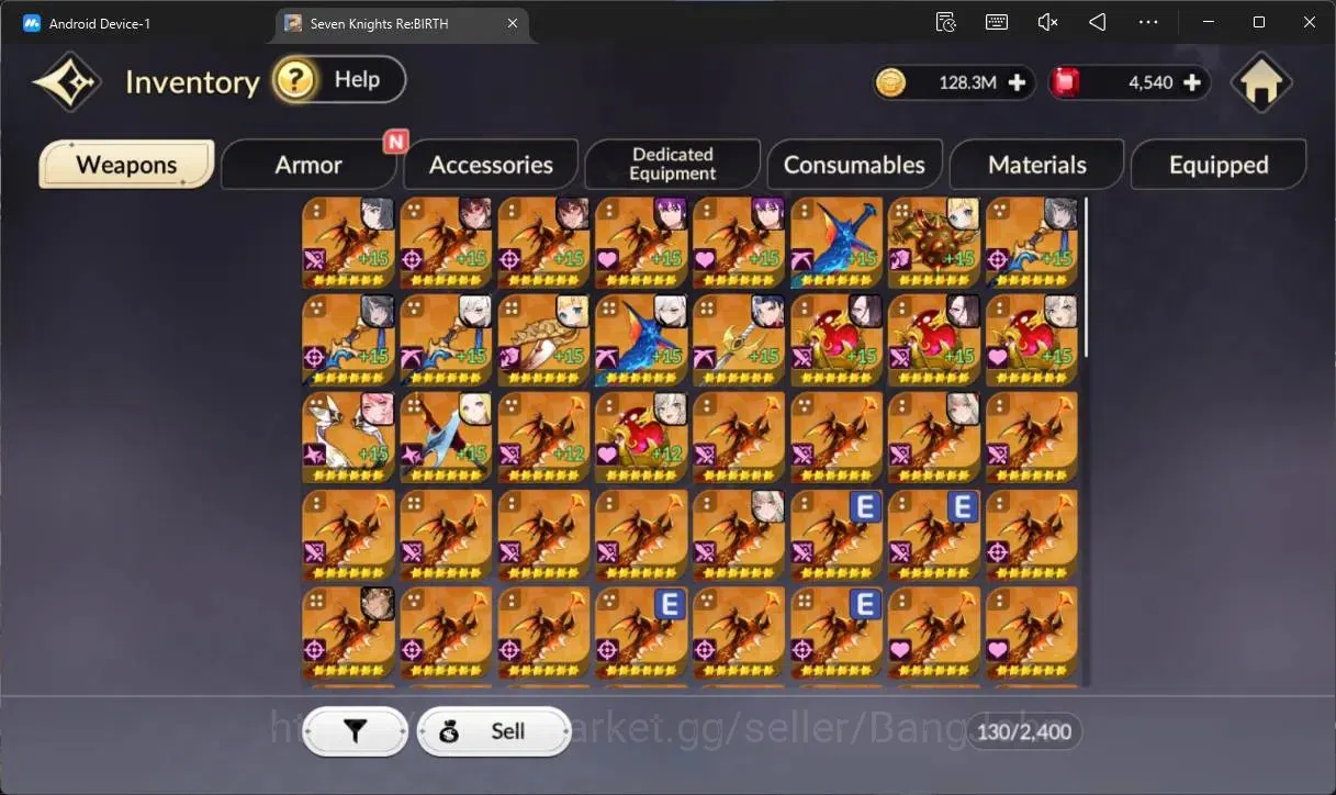 Seven Knights Re:Birth Accounts Global |1 EX7(Melia TC1)|6 TC6 (Rachel,Teo,Lu Bu,E image 6