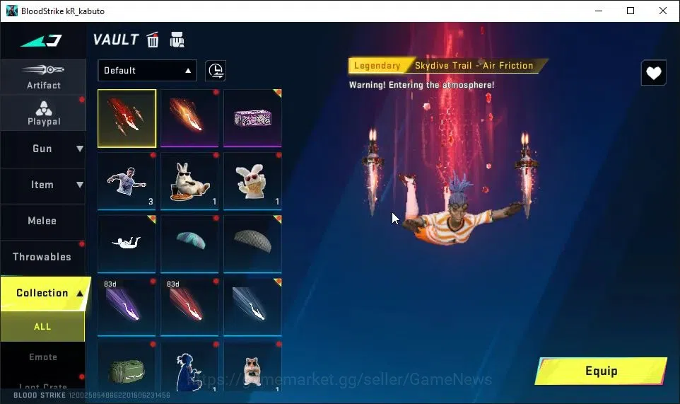 Blood Strike Accounts ASIA|Melee ULTRA Talon Knife-Senctum|2 ULTRA[KAIND image 13