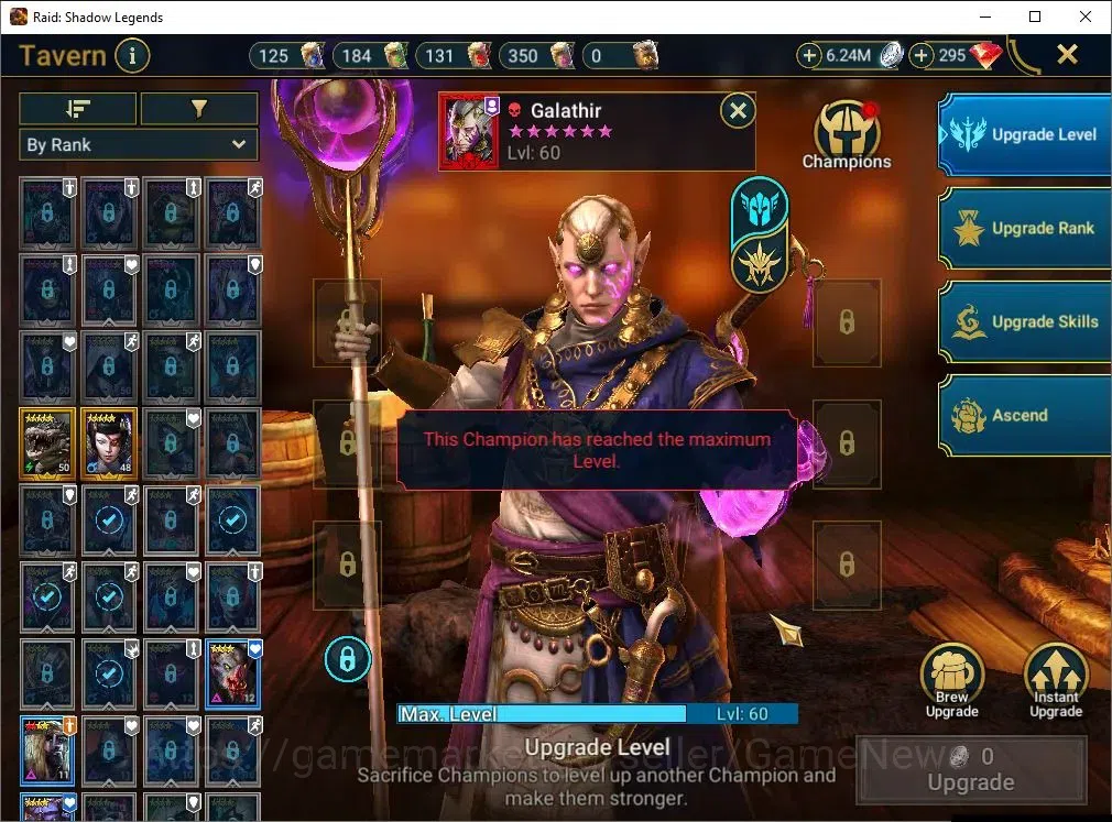 Raid: Shadow Legends Accounts Lv45 490K Power|1 Mythic(SS Galathir)+16 Legend(Le image 13