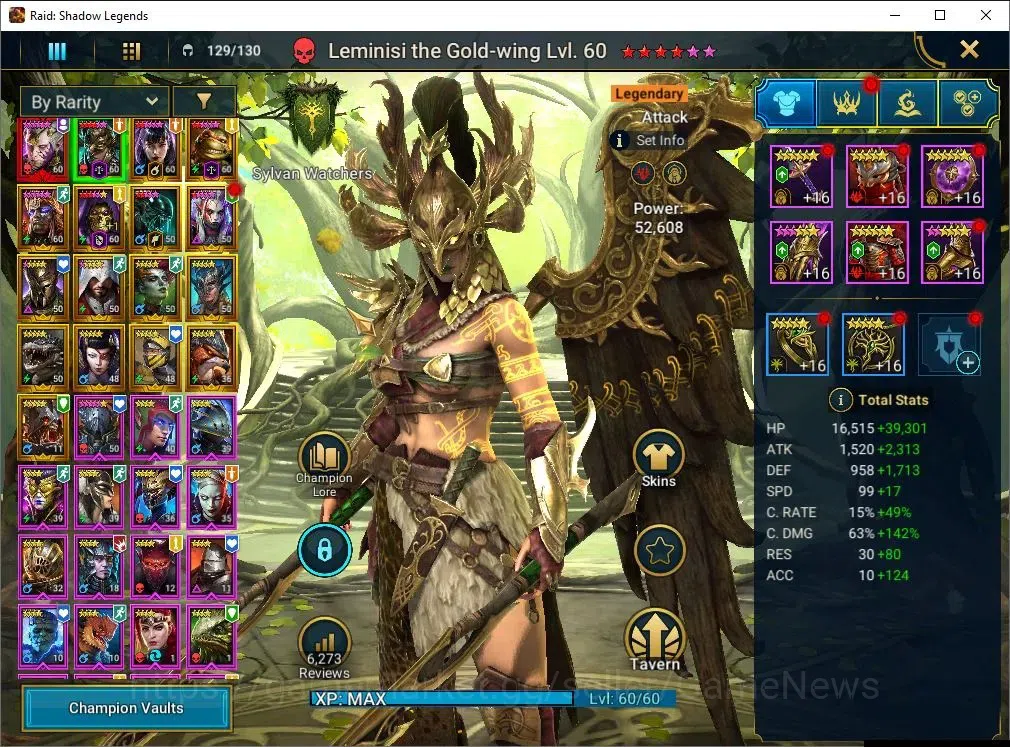 Raid: Shadow Legends Accounts Lv45 490K Power|1 Mythic(SS Galathir)+16 Legend(Le image 4