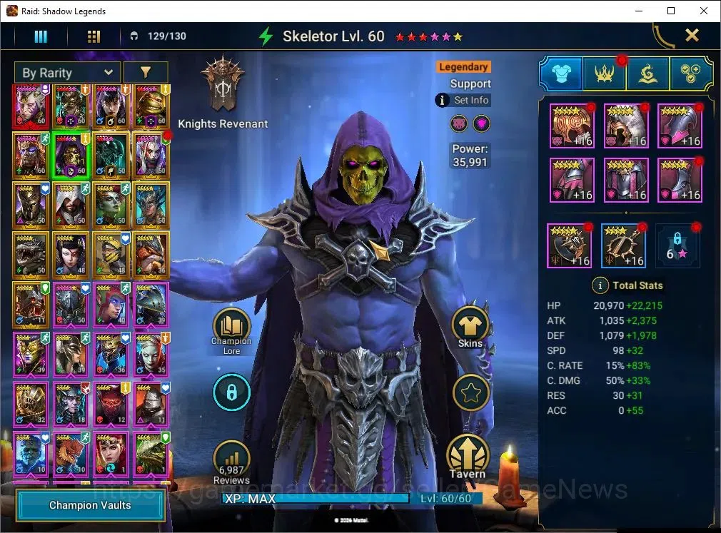Raid: Shadow Legends Accounts Lv45 490K Power|1 Mythic(SS Galathir)+16 Legend(Le image 7