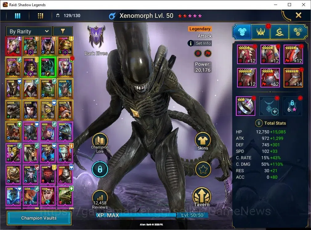 Raid: Shadow Legends Accounts Lv45 490K Power|1 Mythic(SS Galathir)+16 Legend(Le image 8