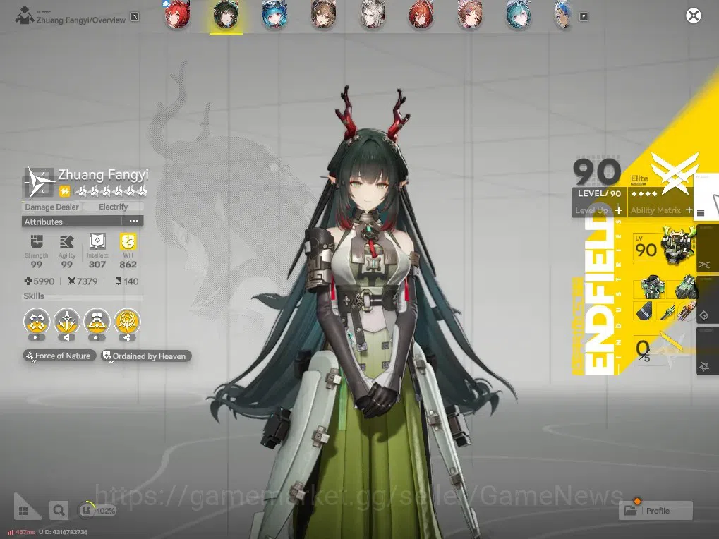 Arknights: Endfield Accounts ASIA|Lv 58|Oro 53K|Ori 50|Ars 2k|12(*6Wep)|[Laevat image 5