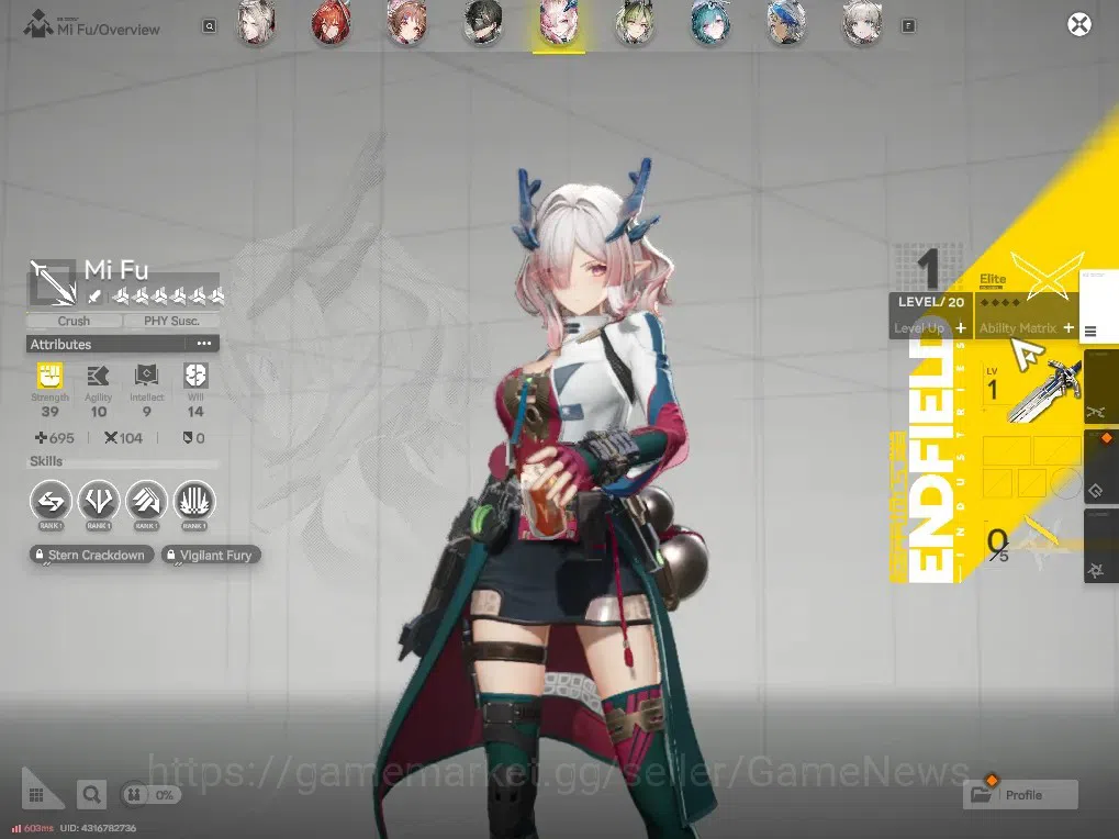 Arknights: Endfield Accounts ASIA|Lv 58|Oro 53K|Ori 50|Ars 2k|12(*6Wep)|[Laevat image 9