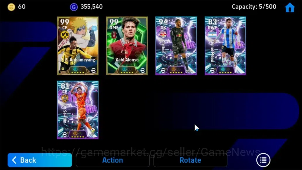 eFootball Accounts Android||P. E. Aubameyang, Xabi Alonso, Ferran Tor image 7