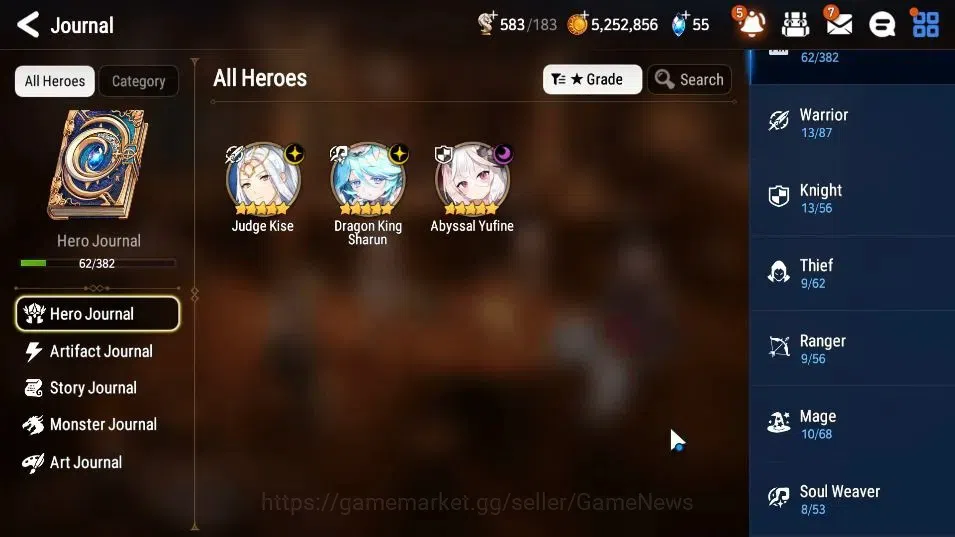 Epic Seven Accounts GLOBAL UnVerif|New Era|3 ML(DK Sharun,Abys Yufine, image 6