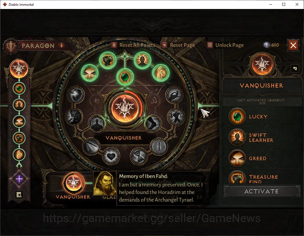Diablo Immortal Accounts SEA-Vasily|CS ON|Lv60(630)|Barbarian|CR 36k|Reso 3 image 8