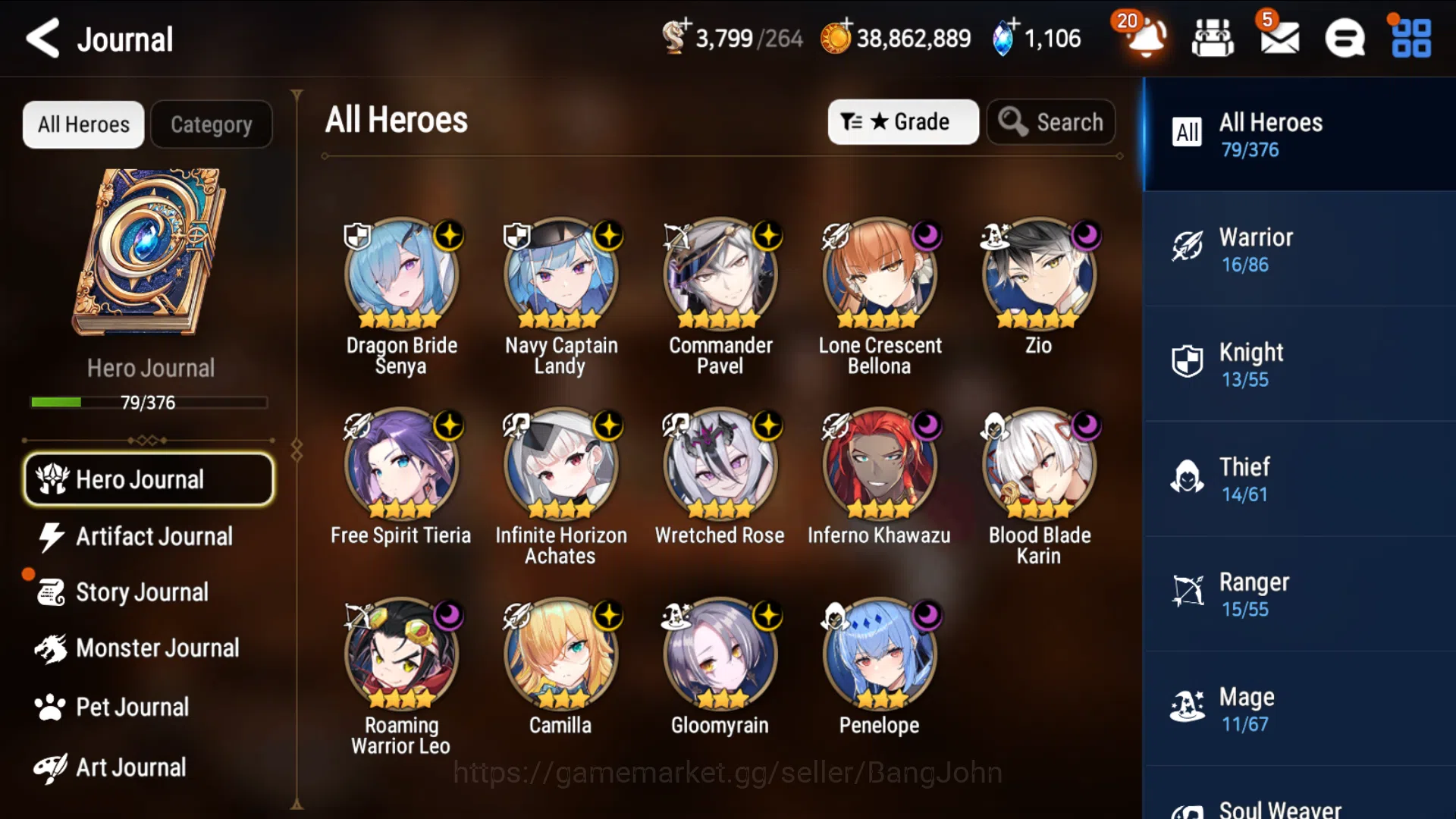 Epic Seven Accounts Global Unverif|5ML(Bellona,Zio,CPavel,NCLandy,DBSe image 4