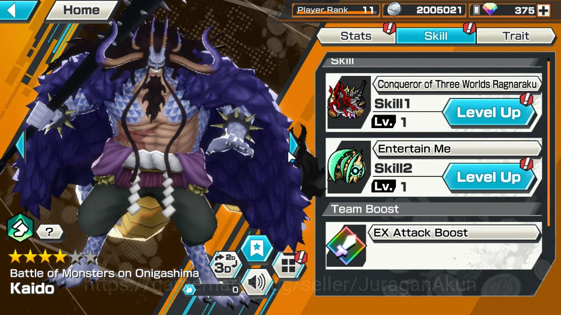 One Piece Bounty Rush Accounts Global | 4 EX 1 MAX | WI Trafalgar Law MAX, Navy H image 4