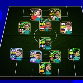 eFootball Accounts Legends & Iconic Players EFOOTBALL COLLECTIVE 3202+ | PATRICK VIERI OLD CARD,L MATHAUS,BLITZ ATEP RIZAL,P