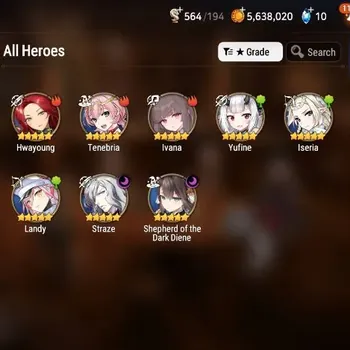 Epic Seven Accounts Starter Global Unverif|Starter|2ML(Straze,SD Diene)|PoH+Bless ON|MoR 9|Ep1 Started|Stigma
