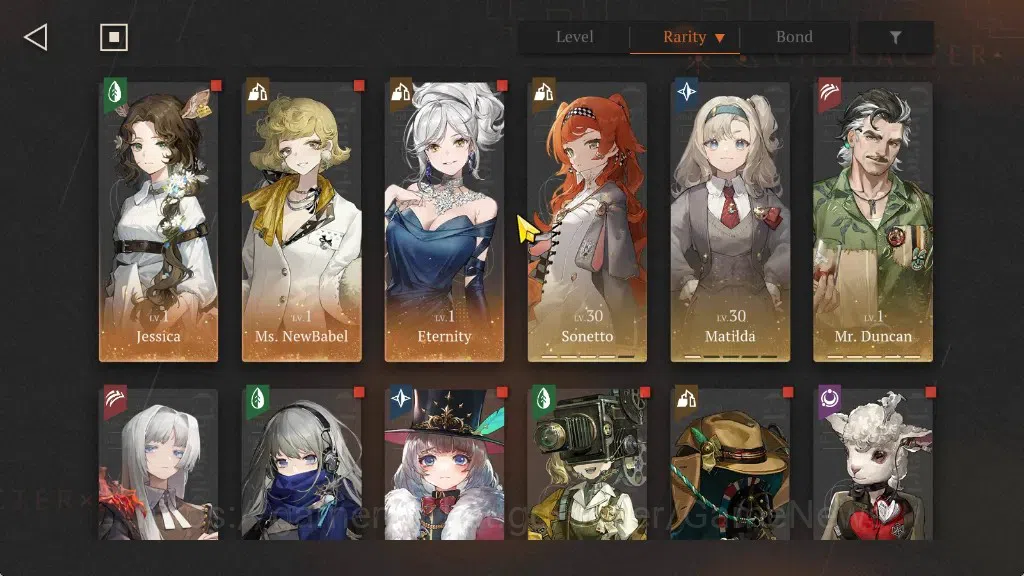 Reverse: 1999 Accounts Endgame GLOBAL|Lvl 77|27(*6 Crew)(2 Limit)|[Sentinel P5,Beryl,Paper Heron]+PSY|Mercuria P1+PSY,Tooth 8