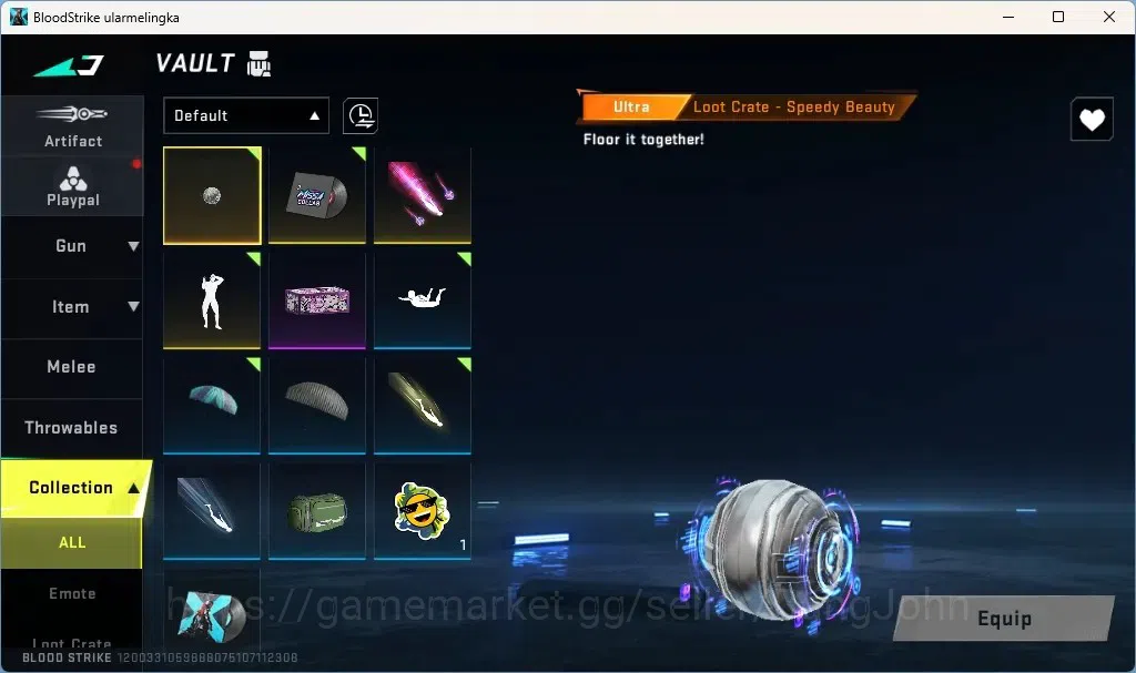 Blood Strike Accounts Others ASIA | 1 ETERNAL: Kala - Whisper |1 Ultra Melee - Dark Force|1 Ultra Loot Crate|1 Epic Name 5