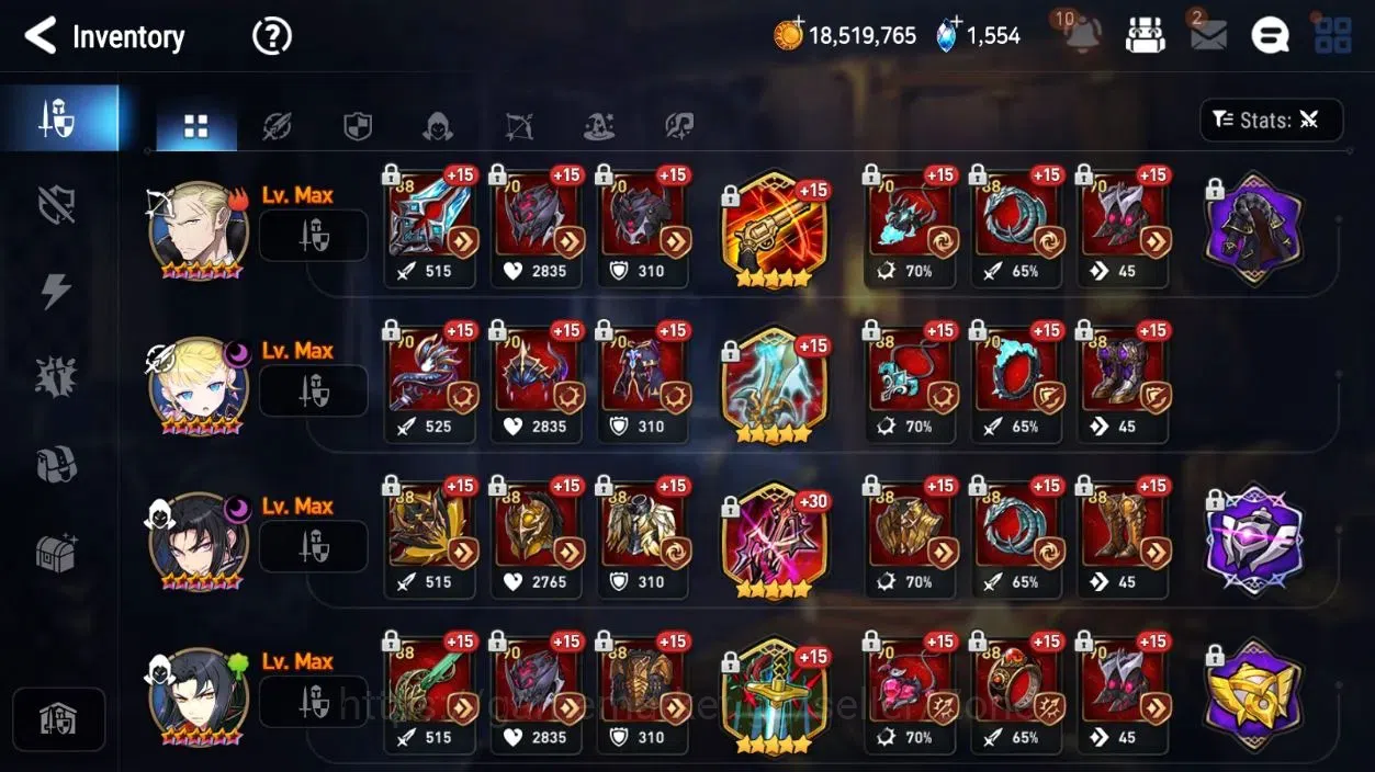 Epic Seven Accounts Global Unverif|19ML(RnL,EIlynav,CLilias,Harsetti,E image 11