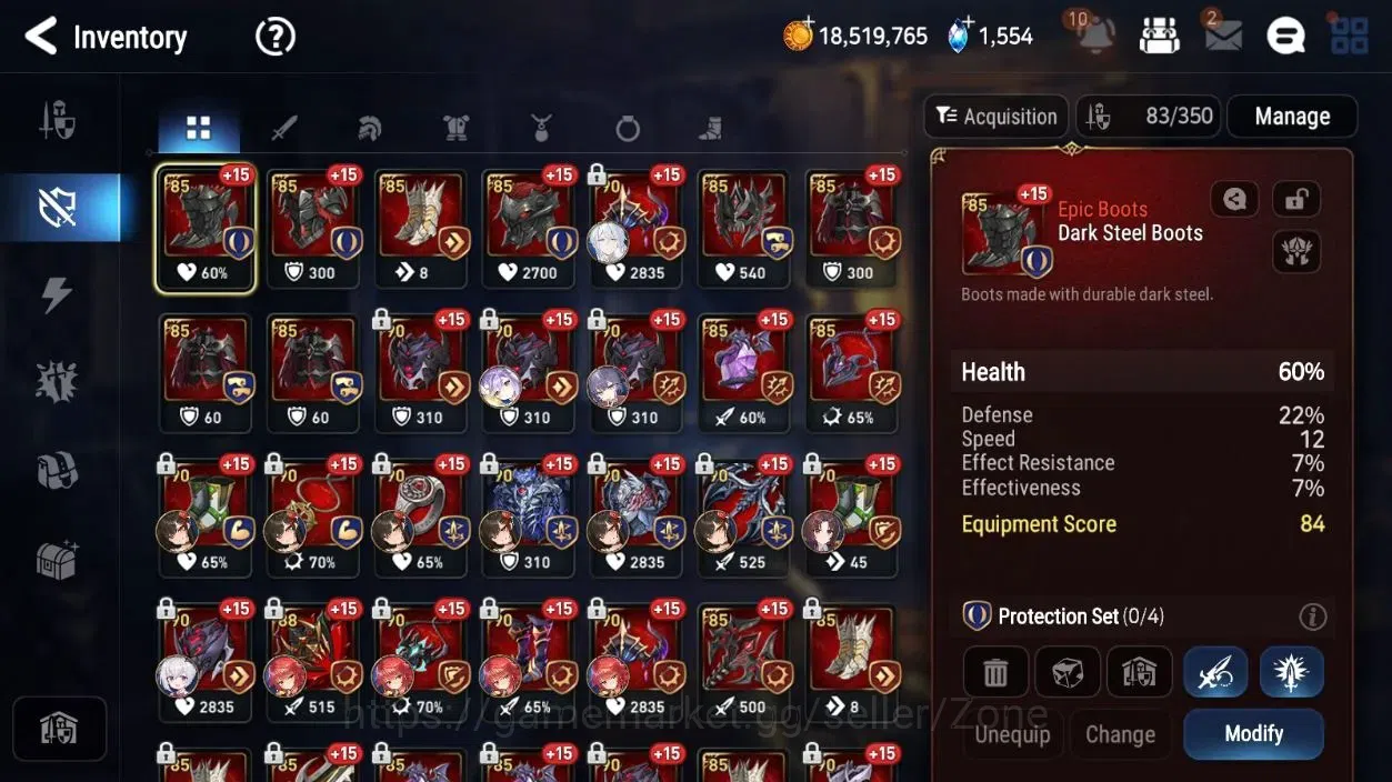 Epic Seven Accounts Global Unverif|19ML(RnL,EIlynav,CLilias,Harsetti,E image 12