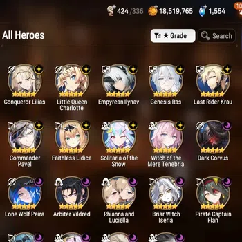 Epic Seven High-End Global Unverif|19ML(RnL,EIlynav,CLilias,Harsetti,E image 1