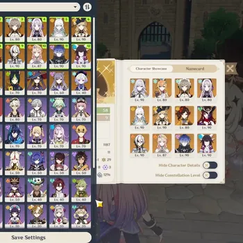 Genshin Impact Accounts Others ASIA|AR 58|3 Premium Team|12