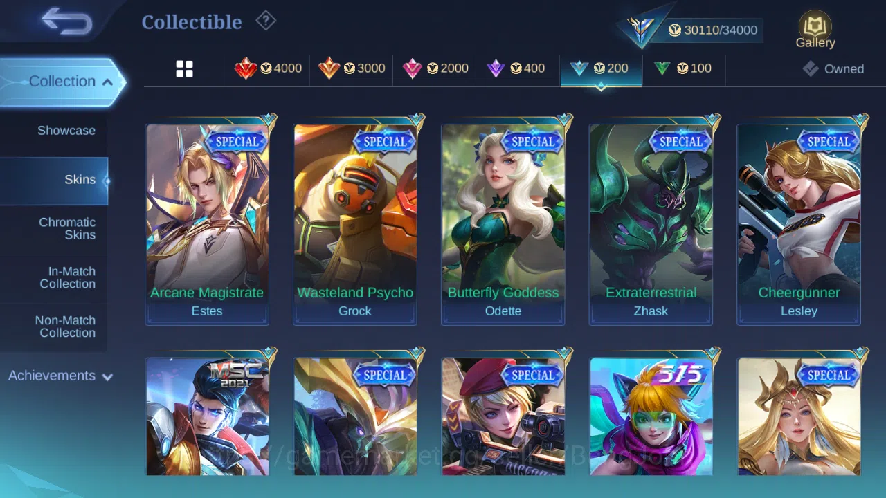 Mobile Legends: Bang Bang Accounts Hero 107 | skin 138 | cc natalia | Emblem all max image 9