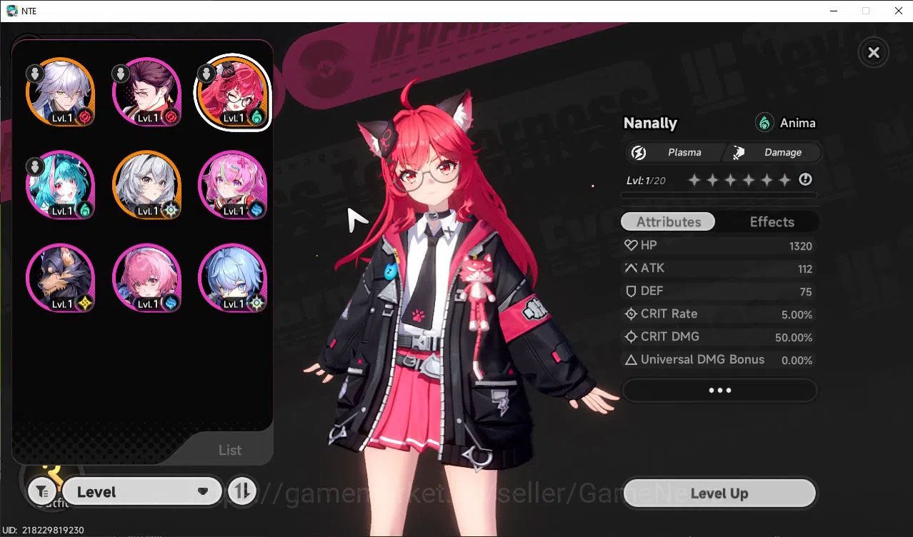 Neverness to Everness Accounts GLOBAL NA |HL 3| 2 SSR Limited Nanally, (Baicang+S image 1