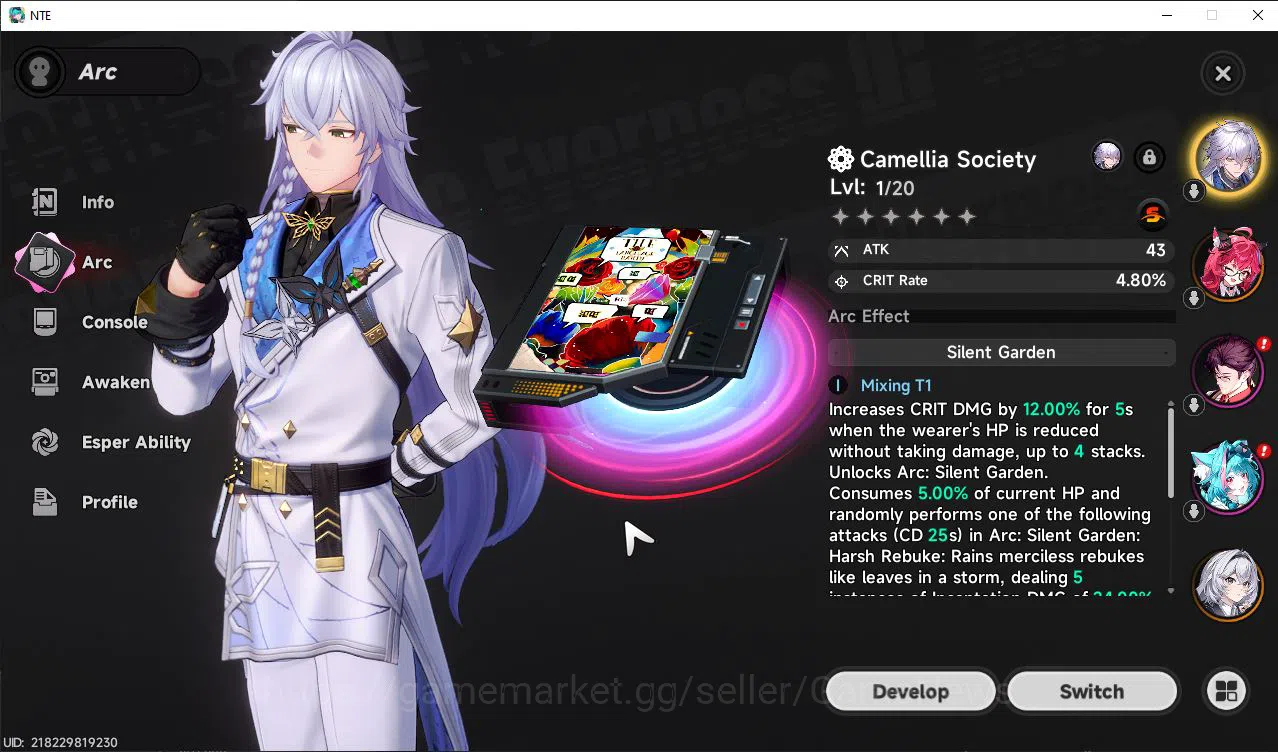 Neverness to Everness Accounts GLOBAL NA |HL 3| 2 SSR Limited Nanally, (Baicang+S image 3