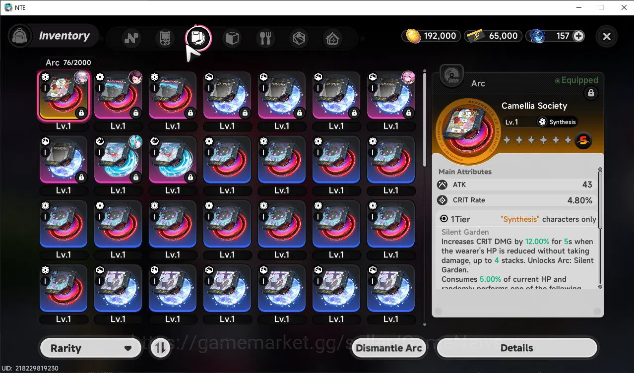 Neverness to Everness Accounts GLOBAL NA |HL 3| 2 SSR Limited Nanally, (Baicang+S image 7