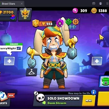Brawl Stars Accounts Trophy21700|73 Brawler|15 Max Hypercharge|2 HC,5 Legendary,4 Mythic 29 Epic Skin|2665 Bling|220