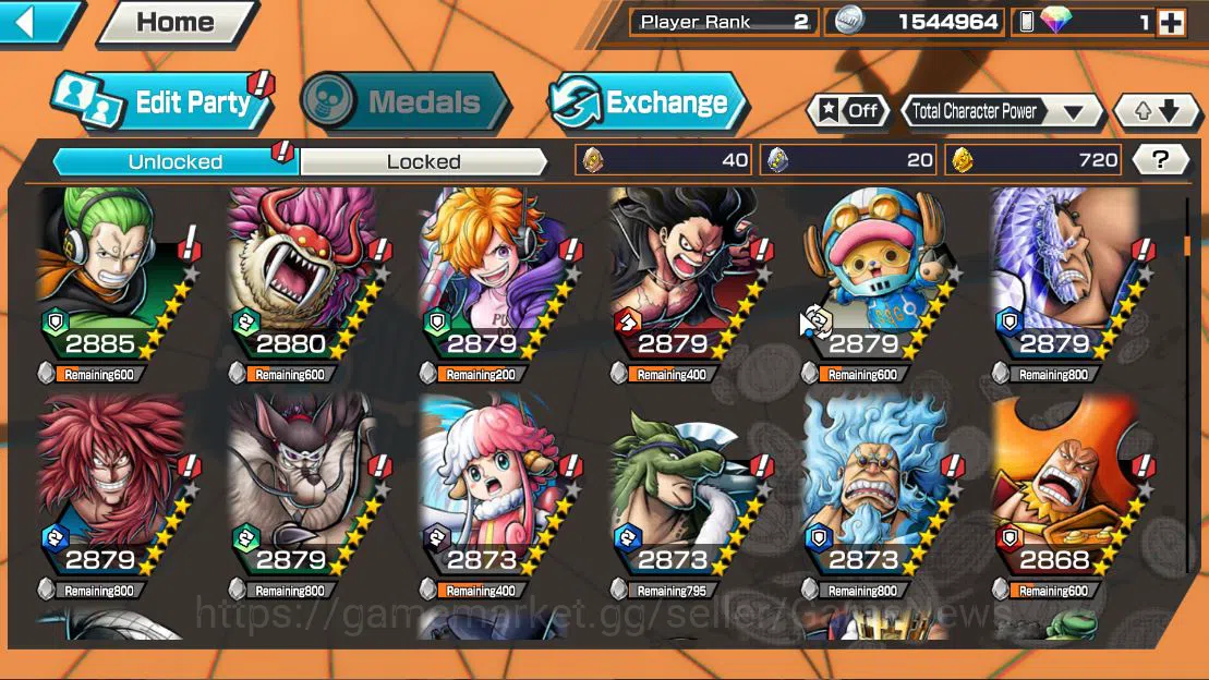 One Piece Bounty Rush Accounts GLOBAL|2 EX|Great Pirate Edward Newgate, Divine De image 5