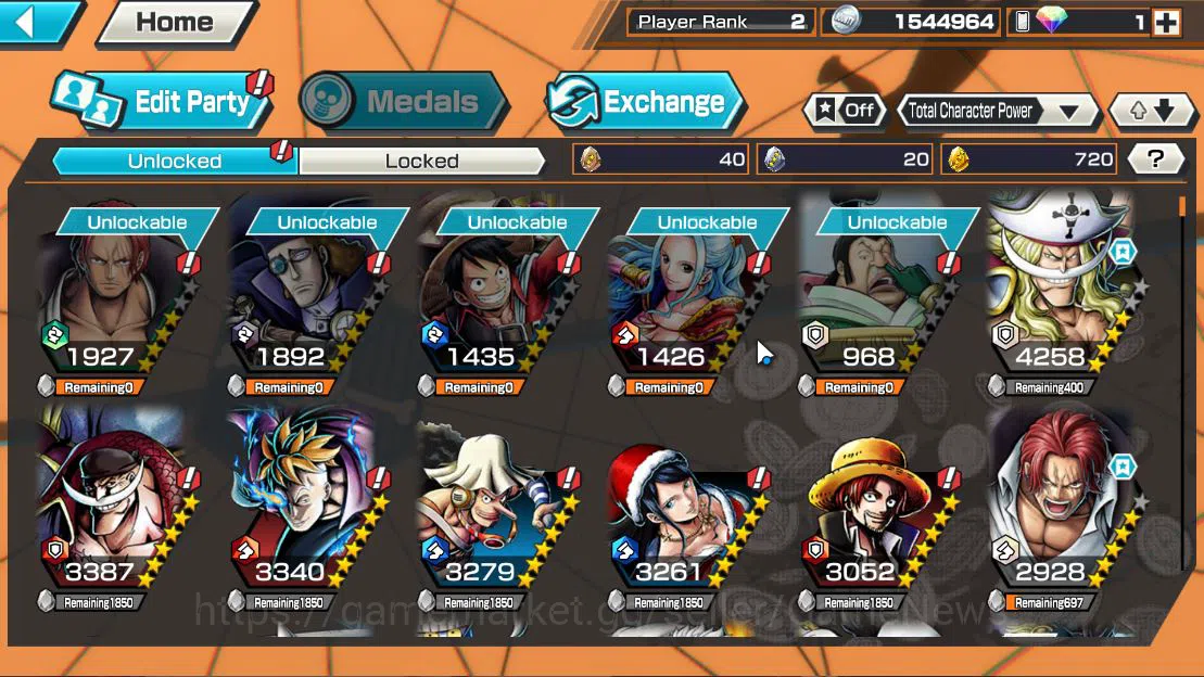 One Piece Bounty Rush Accounts GLOBAL|2 EX|Great Pirate Edward Newgate, Divine De image 7