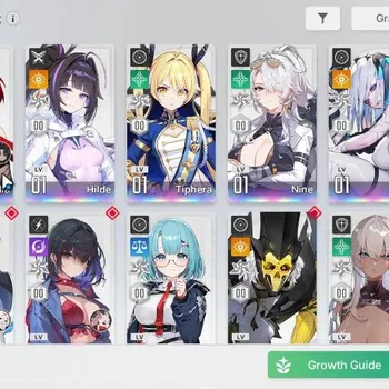Chaos Zero Nightmare Accounts GLOBAL Lv 55|6 SSR[ArabellaM2+Sign,HildeM1,Tiphera,Nine,Narja,Orlea]|11 SR|2 Card Selection