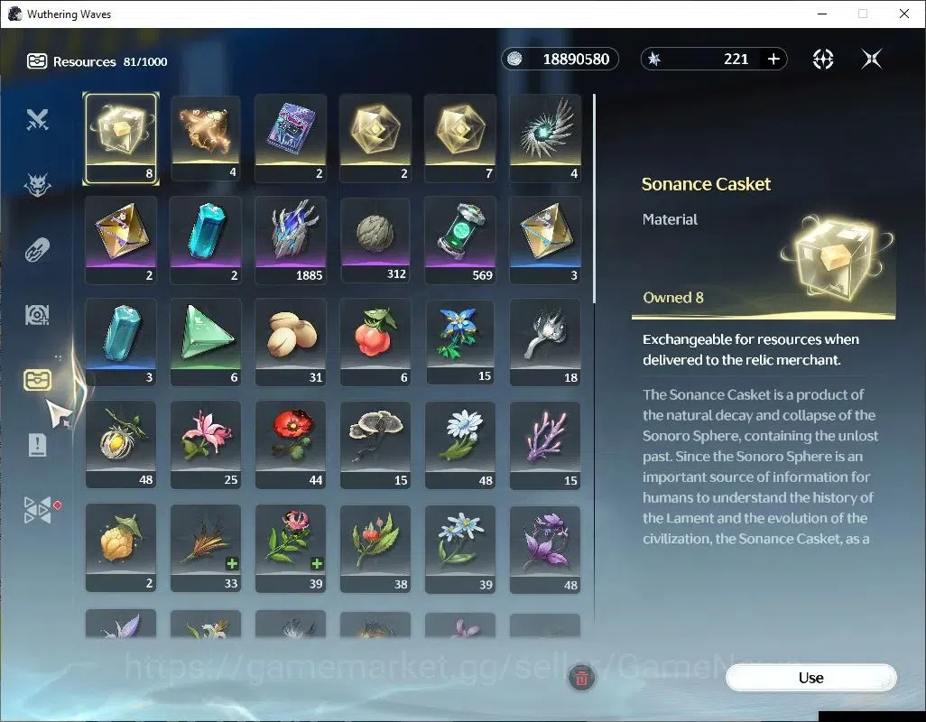 Wuthering Waves Accounts Others SEA |UL 49|2 Limited| Yangyang: Xuanling RC 5+Signature, Rebecca |152 Lstr Tide|DB Lvl 8