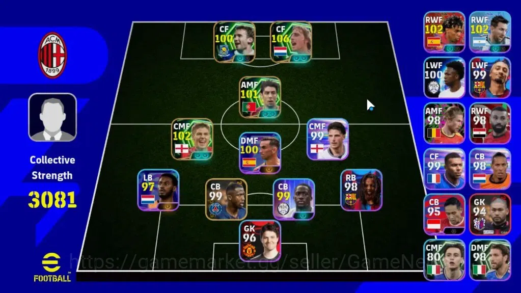 eFootball Accounts Legends & Iconic Players Android|Epic Johan Cruyff,Rui Costa,Steven Gerrard,Andriy Shevchenko|ShowTime 1