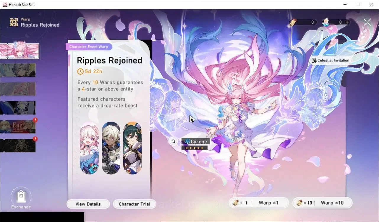 Honkai Star Rail Accounts Others Asia|TL 55|5 Limited|(Phainon E2)+Sign Sunday,Cyrene,Huohuo,Kafka Etc +3(Standard)|Male 14