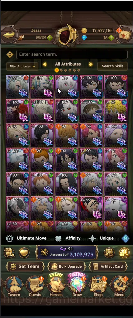 The Seven Deadly Sins: Grand Cross Accounts Global | 3,1M CC | 1LR Elizabeth |  7UR Salos,merl image 3