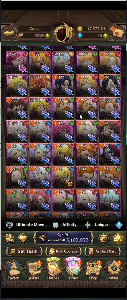 The Seven Deadly Sins: Grand Cross Accounts Global | 3,1M CC | 1LR Elizabeth |  7UR Salos,merl image 4