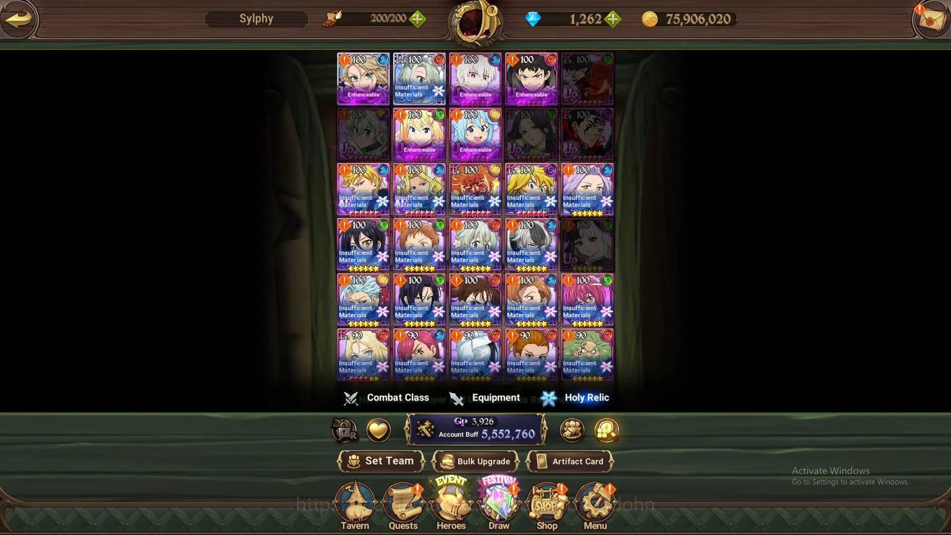 The Seven Deadly Sins: Grand Cross Accounts GLOBAL|5.5m CC|Dm1.262|2LR Roxy,Elizabeth|UR Meres image 10