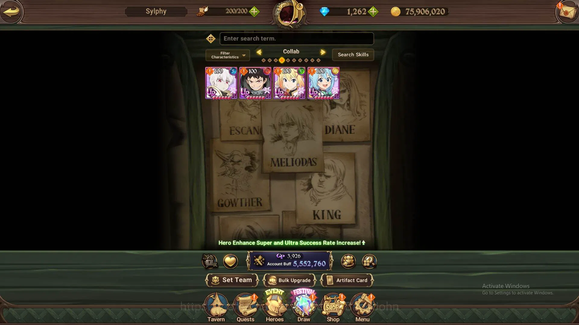 The Seven Deadly Sins: Grand Cross Accounts GLOBAL|5.5m CC|Dm1.262|2LR Roxy,Elizabeth|UR Meres image 8