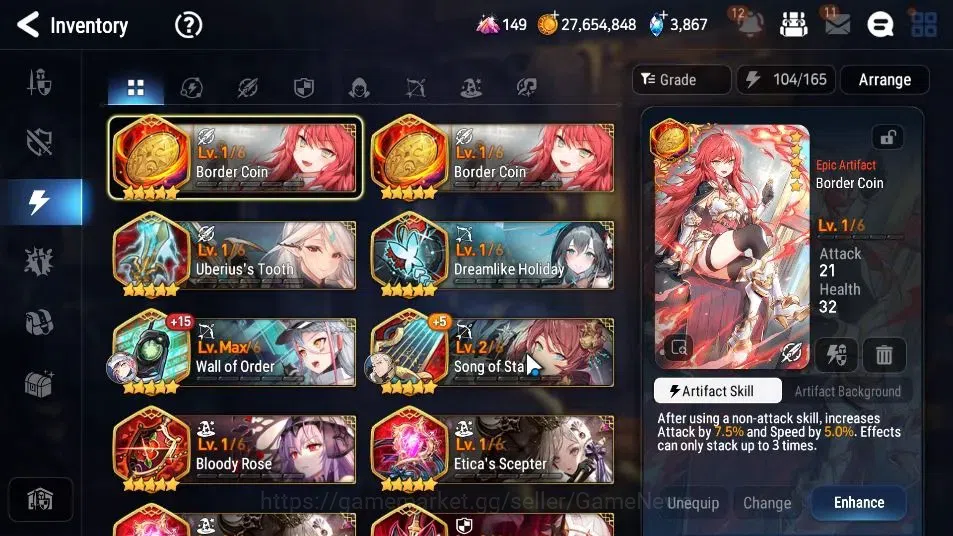 Epic Seven Accounts GLOBAL UnVerif|NewEra|5 ML(LC Bellona,Aby Yufine,) image 16