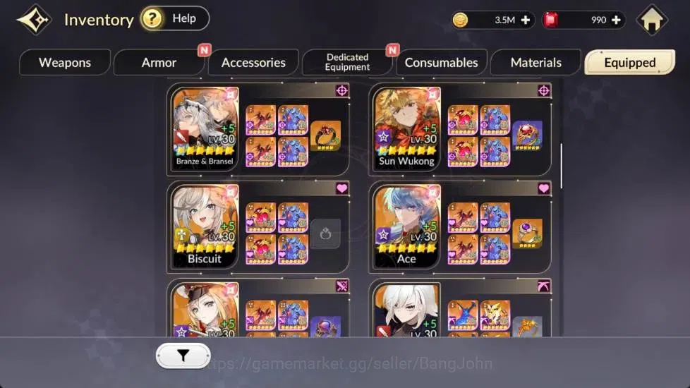 Seven Knights Re:Birth Accounts Global|3EX7(Melia,Fai,Juri),11TC6(Kyle,Ryan,Dellon image 10