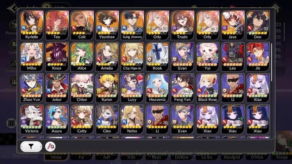 Seven Knights Re:Birth Accounts Global|3EX7(Melia,Fai,Juri),11TC6(Kyle,Ryan,Dellon image 16