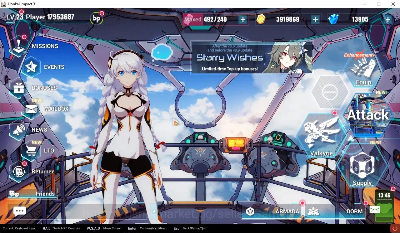 Honkai Impact 3rd Accounts SEA Lvl 23|Starter|13905 Crystal|1 Full Set (Raide image 2