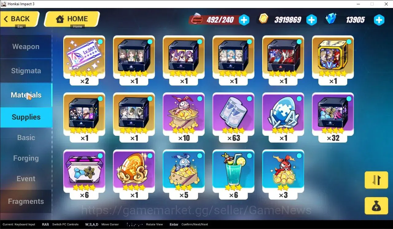 Honkai Impact 3rd Accounts SEA Lvl 23|Starter|13905 Crystal|1 Full Set (Raide image 5