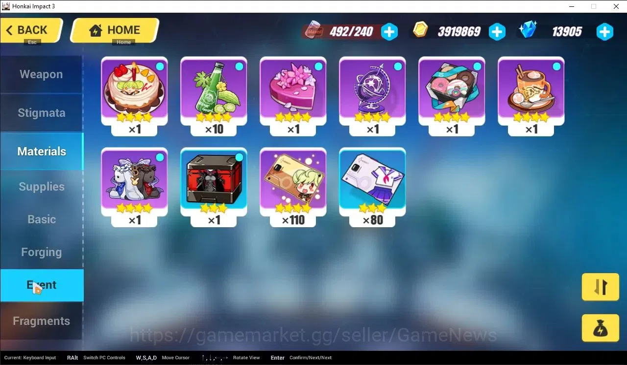 Honkai Impact 3rd Accounts SEA Lvl 23|Starter|13905 Crystal|1 Full Set (Raide image 8