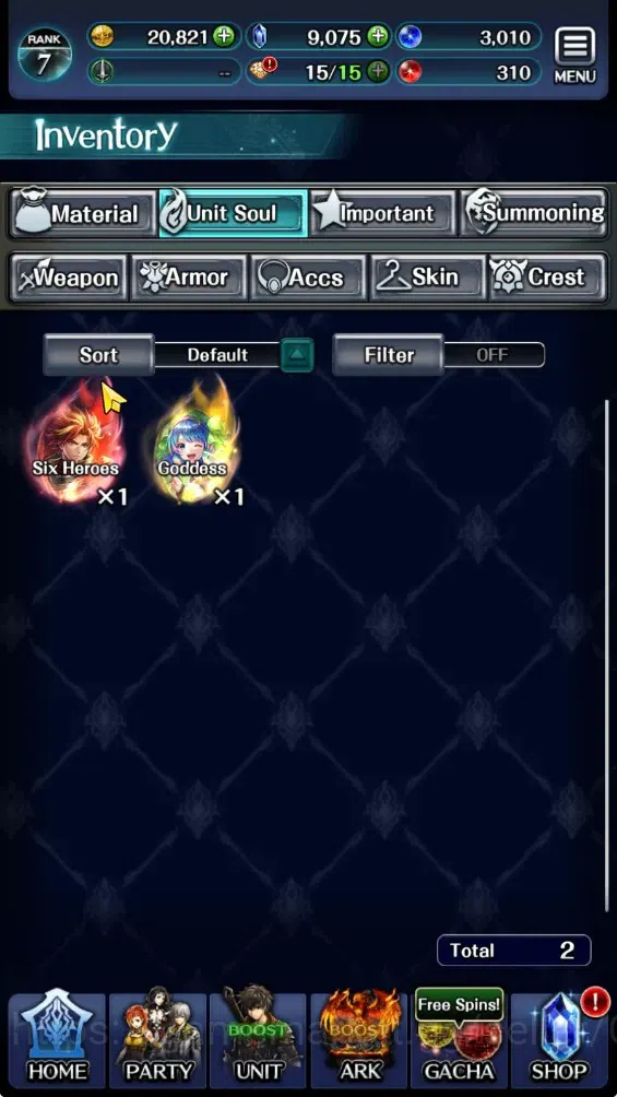 Last Cloudia Accounts GLOBAL|Rank 7|9K Crystal|Collab Brave Frontier (Fi image 11