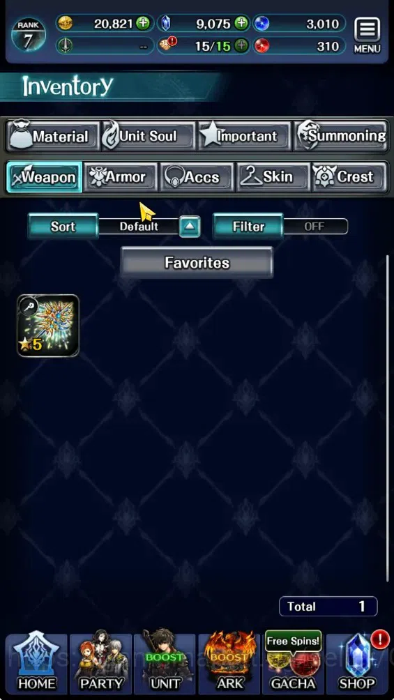 Last Cloudia Accounts GLOBAL|Rank 7|9K Crystal|Collab Brave Frontier (Fi image 12