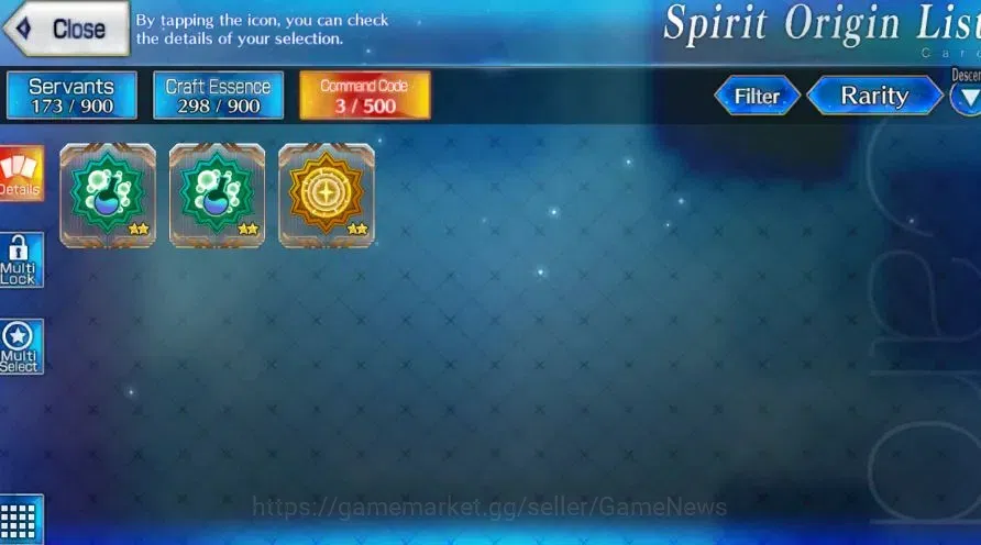Fate-Grand Order Accounts NA Starter 3 SSR Limited Servan(Skadi Caster,Tezcatlipoca,Yang Guifei) + Orleans Story|Log 7
