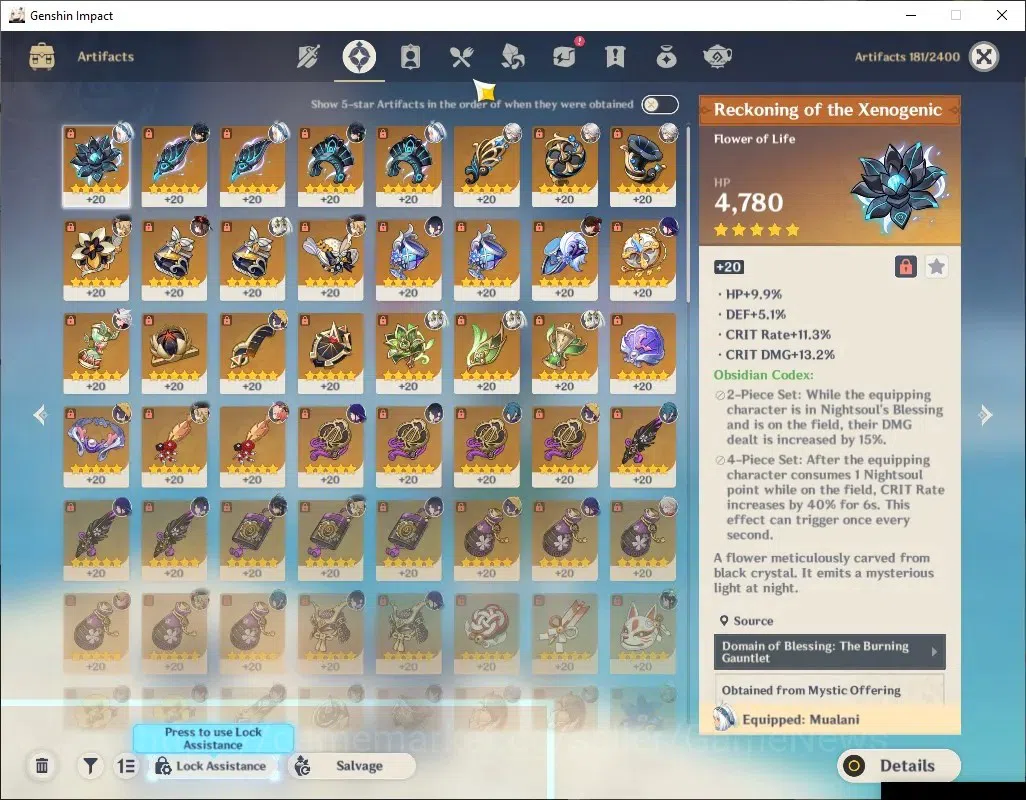 Genshin Impact Accounts ASIA|AR56|12Limited+3(*5Weapon)|Kinich+Sign,Mualan image 11